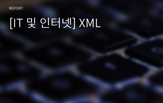 [IT 및 인터넷] XML