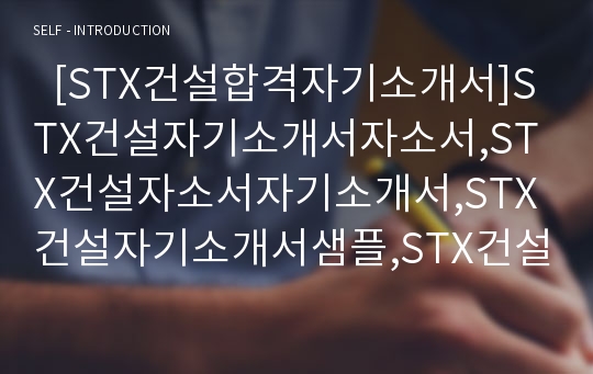   [STX건설합격자기소개서]STX건설자기소개서자소서,STX건설자소서자기소개서,STX건설자기소개서샘플,STX건설자기소개서예문,자기소개서자소서견본