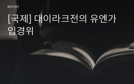 [국제] 대이라크전의 유엔가입경위