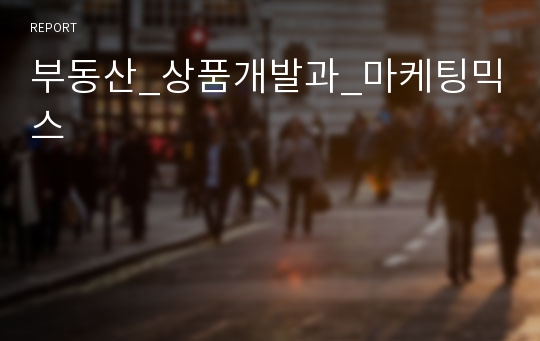 부동산_상품개발과_마케팅믹스