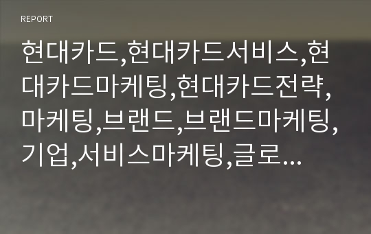 현대카드,현대카드서비스,현대카드마케팅,현대카드전략,마케팅,브랜드,브랜드마케팅,기업,서비스마케팅,글로벌,경영,시장,사례,swot,stp,4p