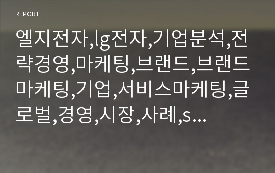 엘지전자,lg전자,기업분석,전략경영,마케팅,브랜드,브랜드마케팅,기업,서비스마케팅,글로벌,경영,시장,사례,swot,stp,4p