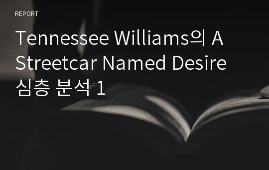 Tennessee Williams의 A Streetcar Named Desire 심층 분석 1