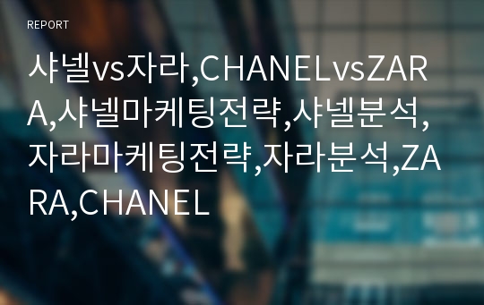 샤넬vs자라,CHANELvsZARA,샤넬마케팅전략,샤넬분석,자라마케팅전략,자라분석,ZARA,CHANEL