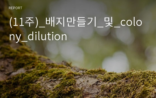(11주)_배지만들기_및_colony_dilution