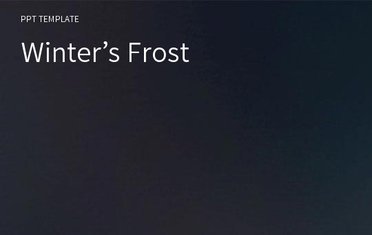 Winter’s Frost