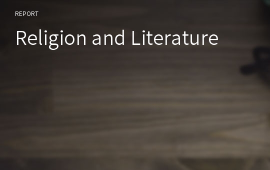Religion and Literature
