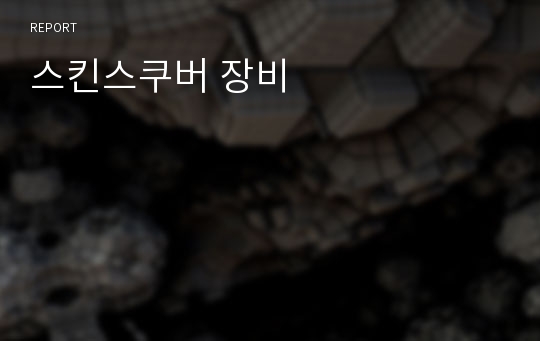 스킨스쿠버 장비