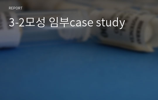 3-2모성 임부case study