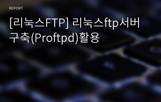 [리눅스FTP] 리눅스ftp서버구축(Proftpd)활용