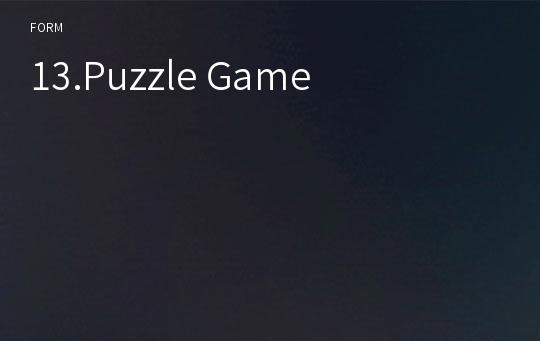 13.Puzzle Game