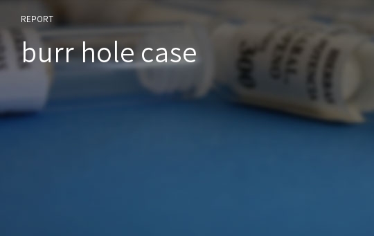 burr hole case