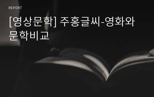 [영상문학] 주홍글씨-영화와문학비교