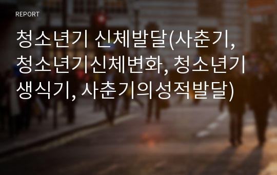 청소년기 신체발달(사춘기, 청소년기신체변화, 청소년기생식기, 사춘기의성적발달)