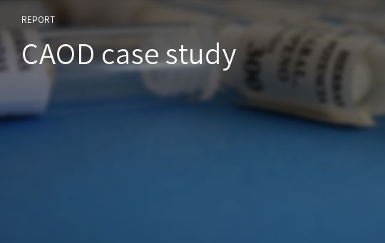 CAOD case study