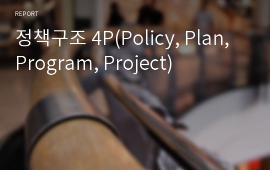정책구조 4P(Policy, Plan, Program, Project)
