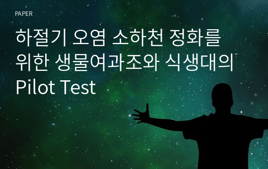 하절기 오염 소하천 정화를 위한 생물여과조와 식생대의 Pilot Test