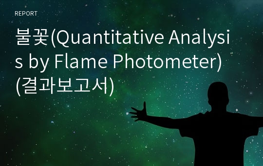 불꽃(Quantitative Analysis by Flame Photometer) (결과보고서)
