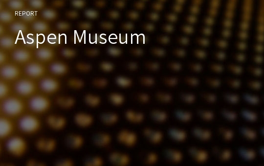Aspen Museum