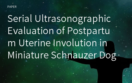 Serial Ultrasonographic Evaluation of Postpartum Uterine Involution in Miniature Schnauzer Dogs