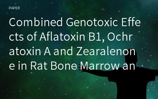 Combined Genotoxic Effects of Aflatoxin B1, Ochratoxin A and Zearalenone in Rat Bone Marrow and Blood Leukocytes