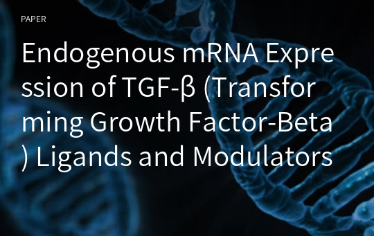 Endogenous mRNA Expression of TGF-β (Transforming Growth Factor-Beta) Ligands and Modulators in Fetal Rat Skin