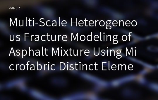 Multi-Scale Heterogeneous Fracture Modeling of Asphalt Mixture Using Microfabric Distinct Element Approach