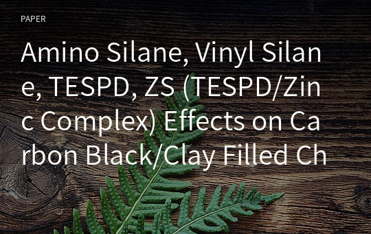 Amino Silane, Vinyl Silane, TESPD, ZS (TESPD/Zinc Complex) Effects on Carbon Black/Clay Filled Chlorobutyl Rubber (CIIR) Compounds Part III: Comparative Studies on Hard Clay and Soft Clay Filled Compo
