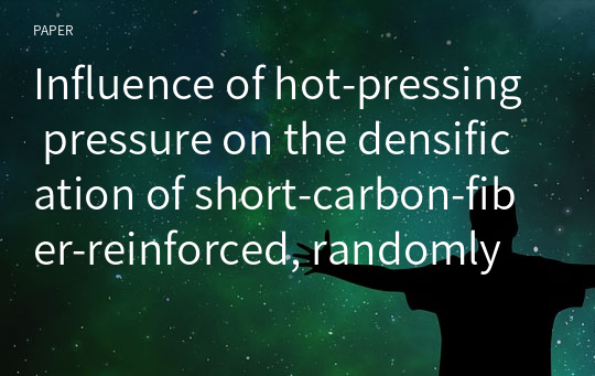 Influence of hot-pressing pressure on the densification of short-carbon-fiber-reinforced, randomly oriented carbon/ carbon composite