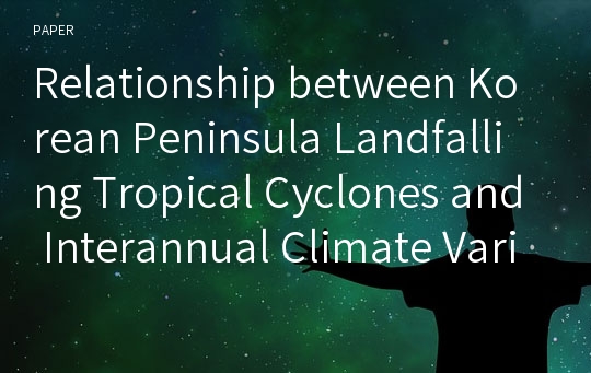 Relationship between Korean Peninsula Landfalling Tropical Cyclones and Interannual Climate Variabilities