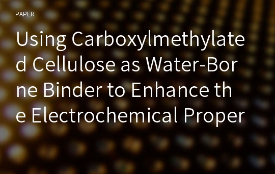 Using Carboxylmethylated Cellulose as Water-Borne Binder to Enhance the Electrochemical Properties of Li4Ti5O12-Based Anodes