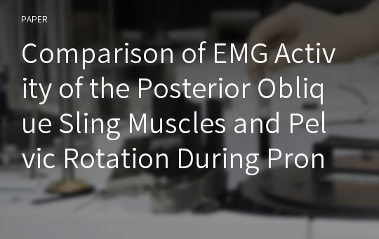 Comparison of EMG Activity of the Posterior Oblique Sling Muscles and Pelvic Rotation During Prone Hip Extension With and Without Lower Trapezius Pre-Activation