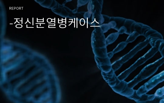 -정신분열병케이스