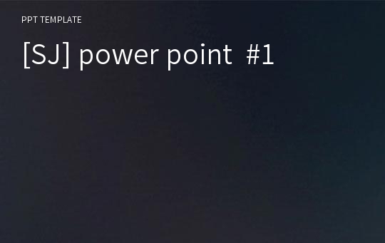[SJ] power point  #1