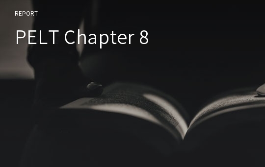 PELT Chapter 8