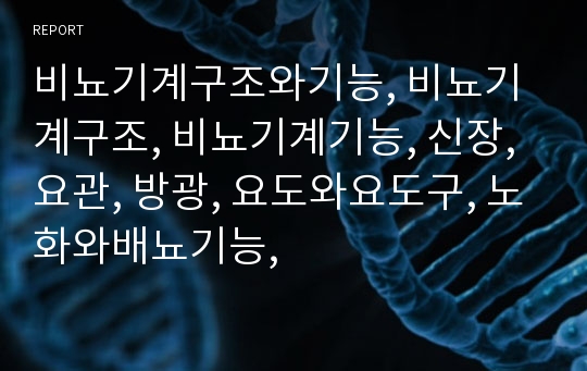 비뇨기계구조와기능, 비뇨기계구조, 비뇨기계기능, 신장, 요관, 방광, 요도와요도구, 노화와배뇨기능,