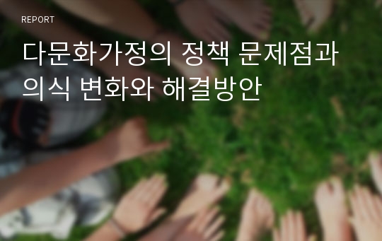 다문화가정의 정책 문제점과 의식 변화와 해결방안