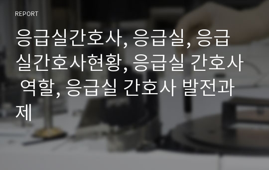 응급실간호사, 응급실, 응급실간호사현황, 응급실 간호사 역할, 응급실 간호사 발전과제