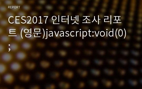 CES2017 인터넷 조사 리포트 (영문)javascript:void(0);
