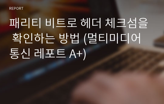 패리티 비트로 헤더 체크섬을 확인하는 방법 (멀티미디어 통신 레포트 A+)