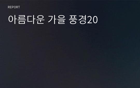 아름다운 가을 풍경20