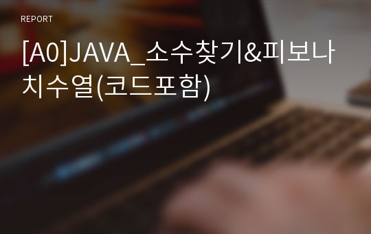 [A0]JAVA_소수찾기&amp;피보나치수열(코드포함)