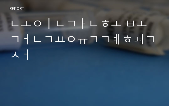 노인간호 보건교육계획서