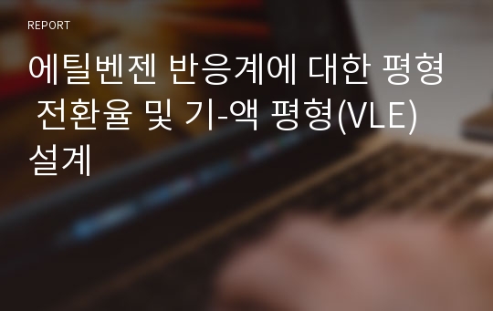 에틸벤젠 반응계에 대한 평형 전환율 및 기-액 평형(VLE) 설계