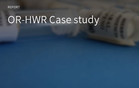 OR-HWR Case study