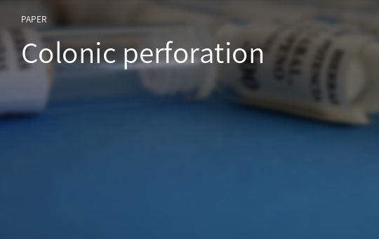 Colonic perforation