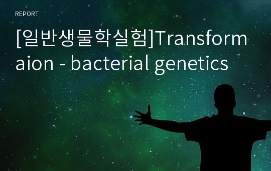 [일반생물학실험]Transformaion - bacterial genetics