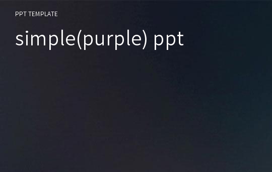 simple(purple) ppt