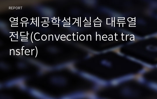 열유체공학설계실습 대류열전달(Convection heat transfer)