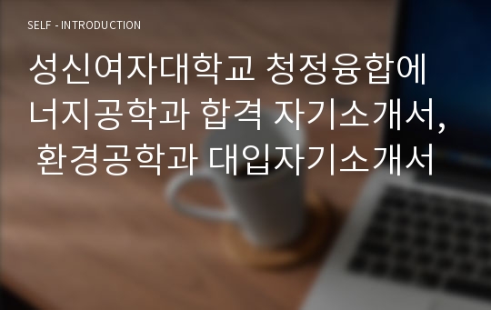 성신여자대학교 청정융합에너지공학과 합격 자기소개서, 환경공학과 대입자기소개서